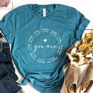 "You Are..." 4XL Teal Tee Shirt NWT